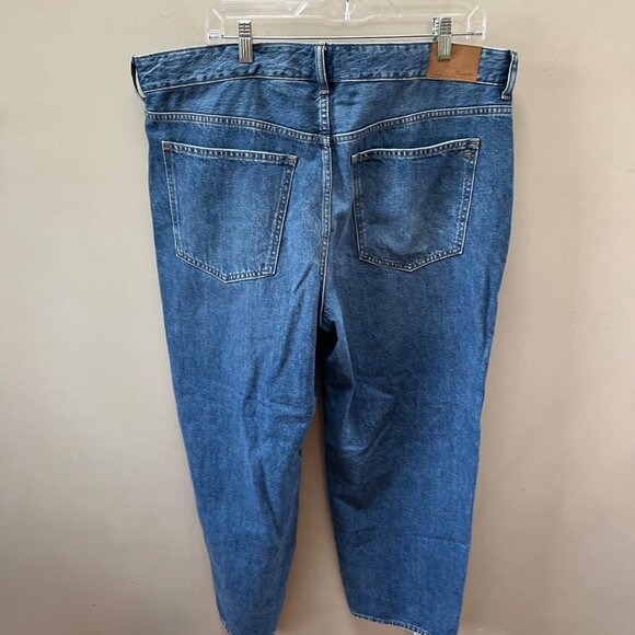 NEW Madewell Plus Curvy Low-Slung Straight Jeans in Palmina Wash- 14W - Picture 4 of 7